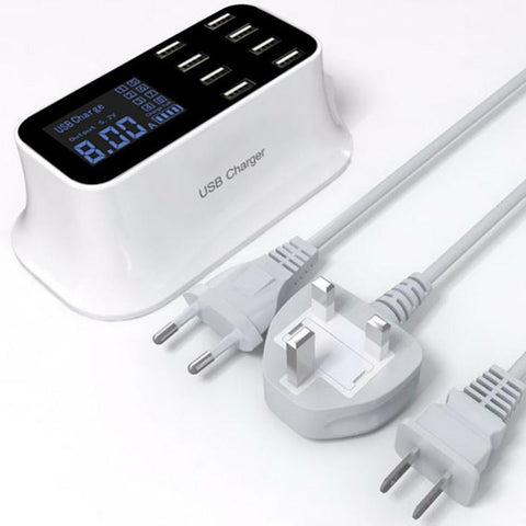 Image of 8-Port Multi USB Charger Hub Charging Station - Pinnacle Accessories