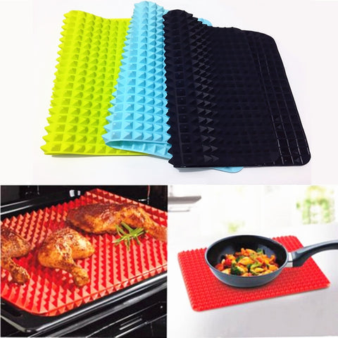 Image of Nonstick Silicone Cooking Baking Mat Pad Sheet - Pinnacle Accessories
