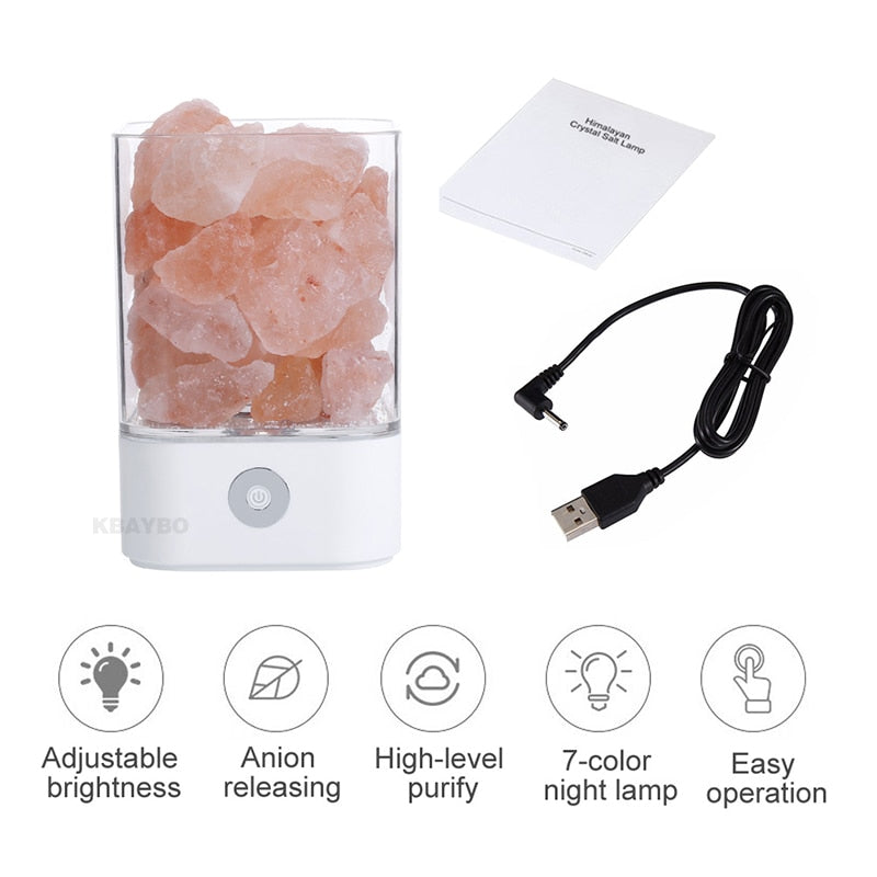 USB Himalayan Salt Lava Lamp - Pinnacle Accessories