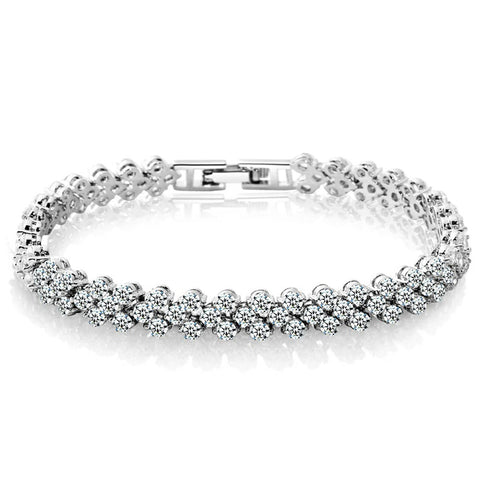 Image of Womens Exquisite Roman Crystal Bracelet - Pinnacle Accessories