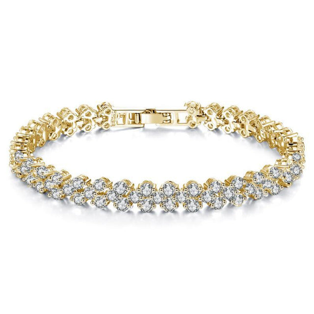 Womens Exquisite Roman Crystal Bracelet - Pinnacle Accessories