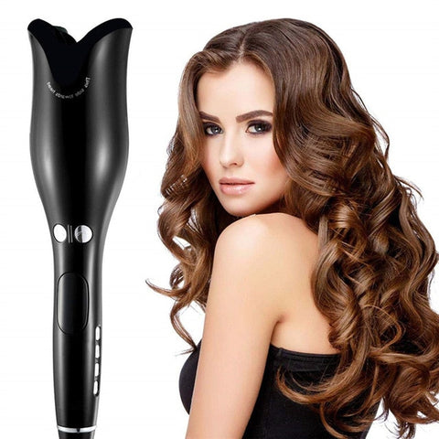 Automatic Rotating Hair Self 1 Inch Curling Iron Wand Tongs - Pinnacle Accessories
