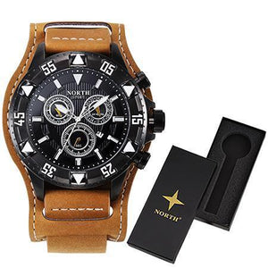 NORTH Luxury Leather Quartz Watch